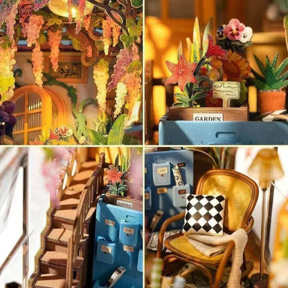 Jardim de Inverno — Kit Book Nook 3D com LED