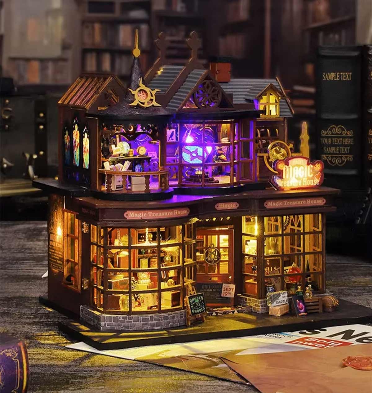 Casa Mágica do Tesouro | Casa Miniatura DIY