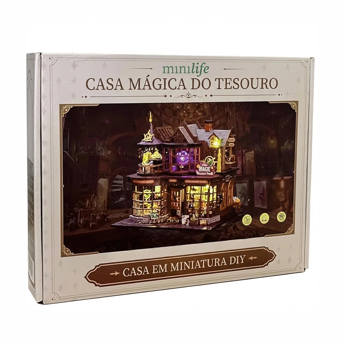Casa Mágica do Tesouro | Casa Miniatura DIY