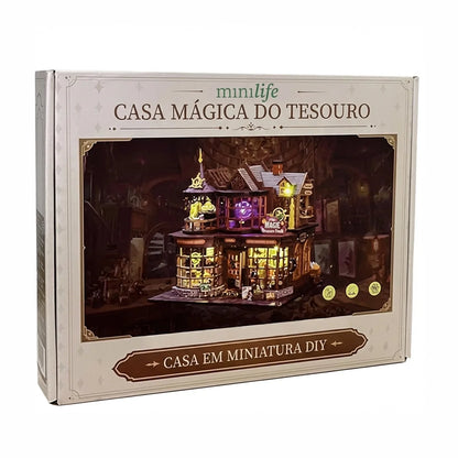 Casa Mágica do Tesouro | Casa Miniatura DIY