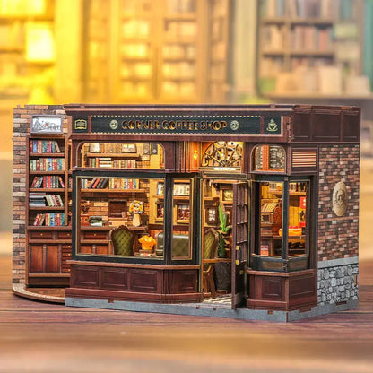 Cafeteria de Esquina — Kit Book Nook 3D com LED