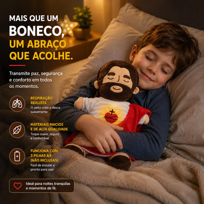 Boneco Pelúcia Jesus Que Respira